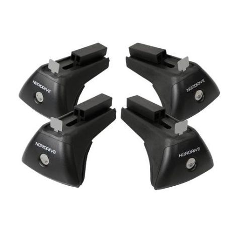 KIT ΑΚΡΑ (ΠΟΔΙΑ) RAIL-X ΓΙΑ ΣΙΔΕΡΕΝΙΕΣ ΜΠΑΡΕΣ QUADRA NORDRIVE ME FLUSH RAILING ME ΚΛΕΙΔΙ - 4 TEM. Auto Moto Tyres 