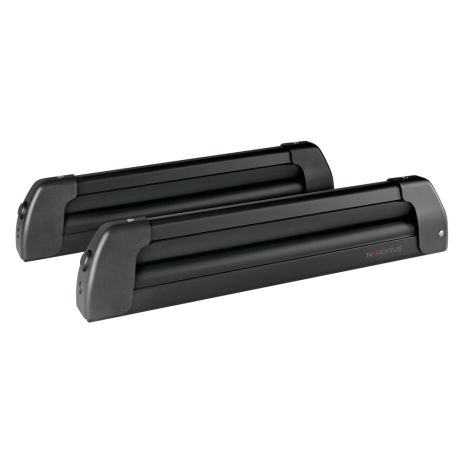 ΒΑΣΗ ΣΚΙ ΟΡΟΦΗΣ 4 ΖΕΥΓΑΡΙΑ ΣΚΙ/2 SNOWBOARD ΑΛΟΥΜΙΝΙΟΥ ΜΑΥΡΗ ΜΕ ΚΛΕΙΔΙ NORDIC-KING EVO NK-40 58cm Auto Moto Tyres 