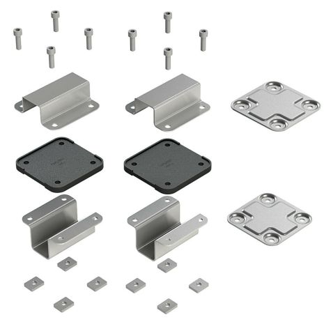 ΑΝΤΑΠΤΟΡΕΣ ΤΟΠΟΘΕΤΗΣΗΣ ΚΑΛΑΘΙΟΥ KARGO RACK ΣΕ ΜΠΑΡΑ KARGO ΚΑΙ KARGO PLUS ΣΕΤ - 2 ΤΕΜ Auto Moto Tyres 