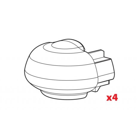 Ανταλλακτικά Καπάκια για μπάρες οροφής Alumia, Rail-Pro, In-Rail Alu (4 τεμ.) Auto Moto Tyres 