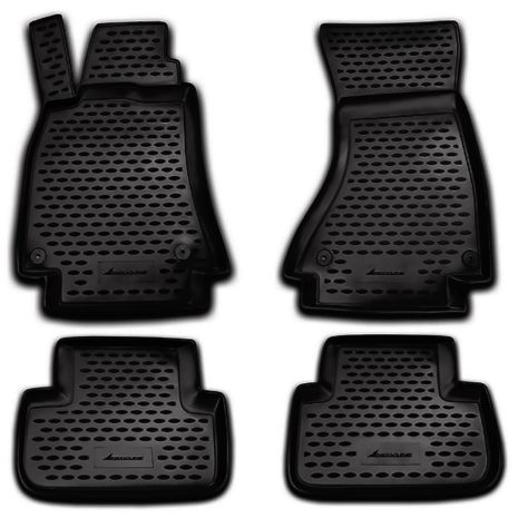 ΜΑΡΚΕ ΠΑΤΑΚΙΑ ΣΕ ΣΚΑΦΗ TPE ΛΑΣΤΙΧΟ ΓΙΑ AUDI A4 11/2007-10/2015  ΣΕ ΜΑΥΡΟ ΧΡΩΜΑ NOVLINE - 4 ΤΕΜ. Auto Moto Tyres 