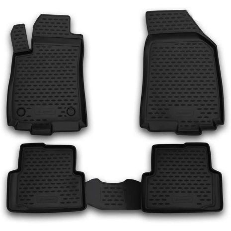 ΜΑΡΚΕ ΠΑΤΑΚΙΑ ΣΕ ΣΚΑΦΗ TPE ΛΑΣΤΙΧΟ ΓΙΑ CHEVROLET AVEO 2011-2015  ΣΕ ΜΑΥΡΟ ΧΡΩΜΑ NOVLINE - 4 ΤΕΜ. Auto Moto Tyres 