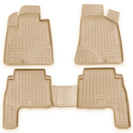 ΜΑΡΚΕ ΠΑΤΑΚΙΑ ΣΕ ΣΚΑΦΗ TPE ΛΑΣΤΙΧΟ ΓΙΑ HYUNDAI SANTA FE 2006-2010  ΣΕ ΜΠΕΖ ΧΡΩΜΑ NOVLINE - 4 ΤΕΜ. Auto Moto Tyres 