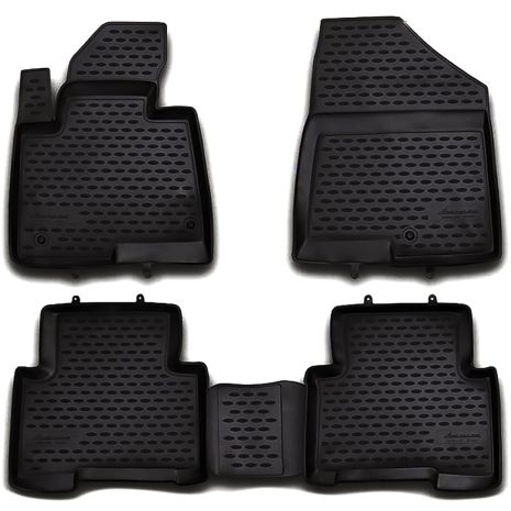 ΜΑΡΚΕ ΠΑΤΑΚΙΑ ΣΕ ΣΚΑΦΗ TPE ΛΑΣΤΙΧΟ ΓΙΑ HYUNDAI SANTA FE 5D 2012-2018  ΣΕ ΜΑΥΡΟ ΧΡΩΜΑ NOVLINE - 4 ΤΕΜ. Auto Moto Tyres 