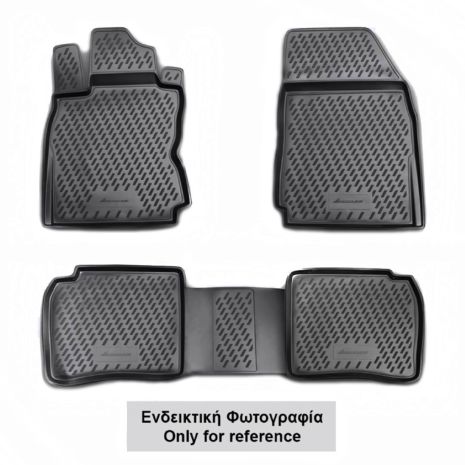 ΜΑΡΚΕ ΠΑΤΑΚΙΑ ΣΕ ΣΚΑΦΗ TPE ΛΑΣΤΙΧΟ ΓΙΑ DACIA LOGAN 2004-2012  ΣΕ ΑΝΘΡΑΚΙ ΣΚΟΥΡΟ ΓΚΡΙ ΧΡΩΜΑ NOVLINE - 4 ΤΕΜ. Auto Moto Tyres 
