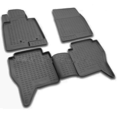 ΜΑΡΚΕ ΠΑΤΑΚΙΑ ΣΕ ΣΚΑΦΗ TPE ΛΑΣΤΙΧΟ ΓΙΑ MITSUBISHI PAJERO 5D 11/2006-2019  ΣΕ ΜΑΥΡΟ ΧΡΩΜΑ NOVLINE - 4 ΤΕΜ. Auto Moto Tyres 