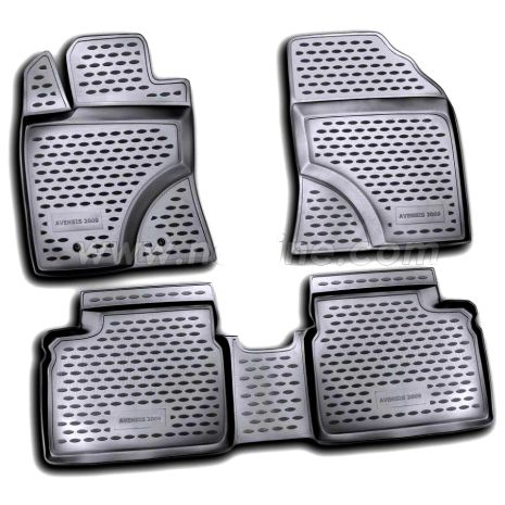 ΜΑΡΚΕ ΠΑΤΑΚΙΑ ΣΕ ΣΚΑΦΗ TPE ΛΑΣΤΙΧΟ ΓΙΑ TOYOTA AVENSIS 4D 04/2009-12/2015  ΣΕ ΜΑΥΡΟ ΧΡΩΜΑ NOVLINE - 4 ΤΕΜ. Auto Moto Tyres 