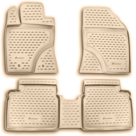 ΜΑΡΚΕ ΠΑΤΑΚΙΑ ΣΕ ΣΚΑΦΗ TPE ΛΑΣΤΙΧΟ ΓΙΑ TOYOTA AVENSIS 01/2009-2015  ΣΕ ΜΠΕΖ ΧΡΩΜΑ NOVLINE - 4 ΤΕΜ. Auto Moto Tyres 
