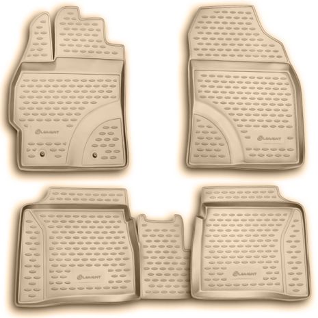 ΜΑΡΚΕ ΠΑΤΑΚΙΑ ΣΕ ΣΚΑΦΗ TPE ΛΑΣΤΙΧΟ ΓΙΑ TOYOTA PRIUS 10/2009-2015  ΣΕ ΜΠΕΖ ΧΡΩΜΑ NOVLINE - 4 ΤΕΜ. Auto Moto Tyres 