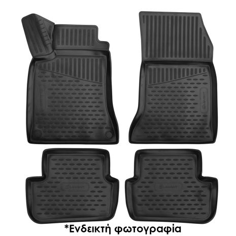 ΜΑΡΚΕ ΠΑΤΑΚΙΑ ΣΕ ΣΚΑΦΗ TPE ΛΑΣΤΙΧΟ ΓΙΑ TOYOTA IQ 01/2009+  ΣΕ ΜΑΥΡΟ ΧΡΩΜΑ NOVLINE - 4 ΤΕΜ. Auto Moto Tyres 