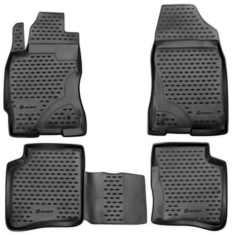 ΜΑΡΚΕ ΠΑΤΑΚΙΑ ΣΕ ΣΚΑΦΗ TPE ΛΑΣΤΙΧΟ ΓΙΑ TOYOTA PRIUS 2003-2009  ΣΕ ΑΝΘΡΑΚΙ ΣΚΟΥΡΟ ΓΚΡΙ ΧΡΩΜΑ NOVLINE - 4 ΤΕΜ. Auto Moto Tyres 