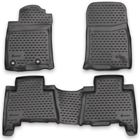 ΜΑΡΚΕ ΠΑΤΑΚΙΑ ΣΕ ΣΚΑΦΗ TPE ΛΑΣΤΙΧΟ ΓΙΑ TOYOTA LANDCRUISER 150 2013-2015  ΣΕ ΑΝΘΡΑΚΙ ΣΚΟΥΡΟ ΓΚΡΙ ΧΡΩΜΑ NOVLINE - 4 ΤΕΜ. Auto Moto Tyres 