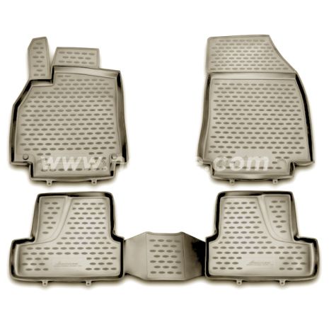 ΜΑΡΚΕ ΠΑΤΑΚΙΑ ΣΕ ΣΚΑΦΗ TPE ΛΑΣΤΙΧΟ ΓΙΑ RENAULT MEGANE III 11/2008-2016  ΣΕ ΜΠΕΖ ΧΡΩΜΑ NOVLINE - 4 ΤΕΜ. Auto Moto Tyres 