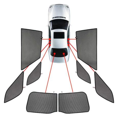 ΚΟΥΡΤΙΝΑΚΙΑ ΜΑΡΚΕ CAR SHADES ΓΙΑ BMW ΣΕΙΡΑ 3 SW E46 98-05 - 8 ΤΕΜ. Auto Moto Tyres 