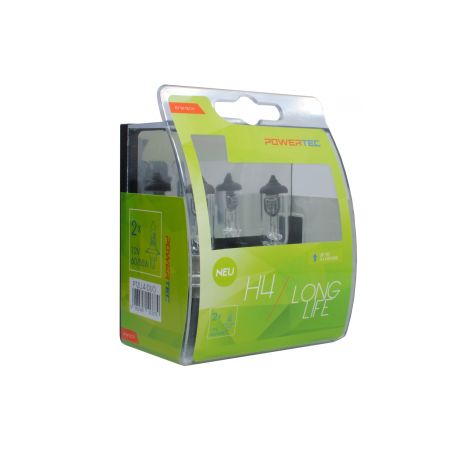 H4 12V 60/55W P43t POWERTEC LONG LIFE ΑΛΟΓΟΝΟΥ 2ΤΕΜ. Auto Moto Tyres 
