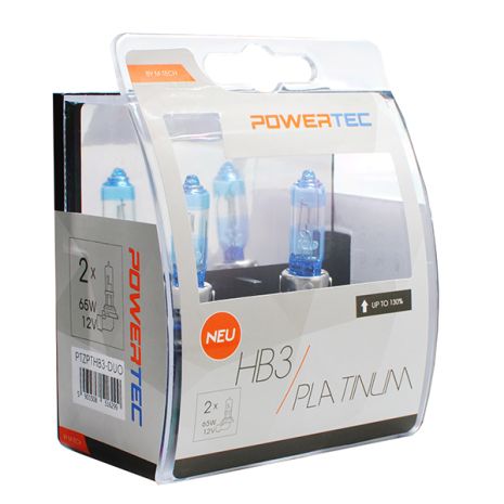 HB3 12V 65W 3.250K +130% P20d POWERTECK PLATINUM 2ΤΕΜ. M-TECH Auto Moto Tyres 