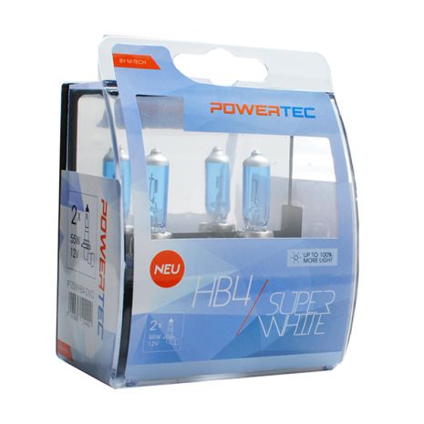 HB4 12V 55W 3.450K P22d POWERTECK SUPERWHITE 2ΤΕΜ. Auto Moto Tyres 