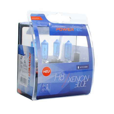 H8 12V 35W PGJ19-1 5.000K POWERTEC XENON BLUE 2ΤΕΜ. M-TECH Auto Moto Tyres 
