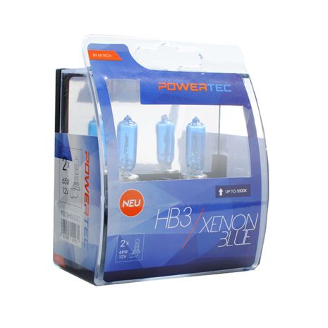 HB3 12V 65W P20d 5.000K POWERTEC XENON BLUE 2ΤΕΜ. M-TECH Auto Moto Tyres 
