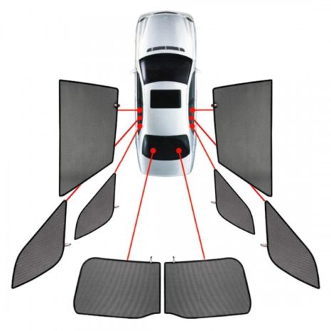 ΚΟΥΡΤΙΝΑΚΙΑ ΜΑΡΚΕ CAR SHADES ΓΙΑ BMW X7 (G07) 5D 2018+ - 8ΤΕΜ. Auto Moto Tyres 