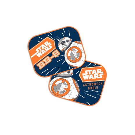 ΗΛΙΟΠΡΟΣΤΑΣΙΕΣ ΠΛΑΙΝΕΣ STAR WARS BB8 ΜΕ ΒΕΝΤΟΥΖΑ 44x35cm AMIO - 2 Τεμ. Auto Moto Tyres 