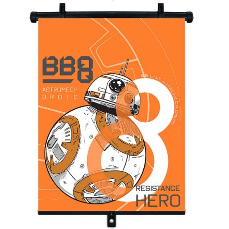 ΚΟΥΡΤΙΝΑΚΙ ΗΛΙΟΠΡΟΣΤΑΣΙΑΣ ΣΕ ΡΟΛΟ STAR WARS 36x45cm ΓΙΑ ΠΛΑΙΝΟ ΤΖΑΜΙ/ΠΙΣΩ ΠΑΡΜΠΡΙΖ AMIO - 1 Τεμ. Auto Moto Tyres 