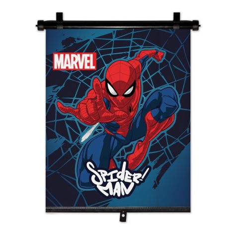 ΚΟΥΡΤΙΝΑΚΙ ΗΛΙΟΠΡΟΣΤΑΣΙΑΣ ΣΕ ΡΟΛΟ SPIDERMAN 36x45cm ΓΙΑ ΠΛΑΙΝΟ ΤΖΑΜΙ/ΠΙΣΩ ΠΑΡΜΠΡΙΖ AMIO - 1 Τεμ. Auto Moto Tyres 