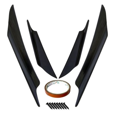 ΔΙΑΚΟΣΜΗΤΙΚΑ ΦΤΕΡΑ SPOILER ΠΡΟΦΥΛΑΚΤΗΡΑ ΜΑΥΡΑ CANARDS 2ΤΕΜ. Auto Moto Tyres 