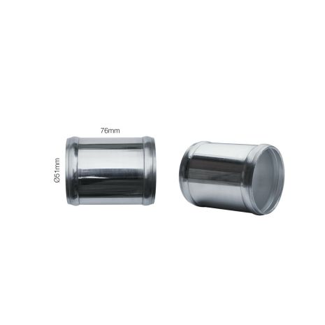 ΣΩΛΗΝΑΣ / ΣΥΝΔΕΣΜΟΣ ΑΛΟΥΜΙΝΙΟΥ Φ51 ΜΗΚΟΣ 76mm  (ΜΕ ΑΚΡΕΣ ΣΤΟ ΤΕΛΟΣ) SIMONI RACING - 1 TEM. Auto Moto Tyres 