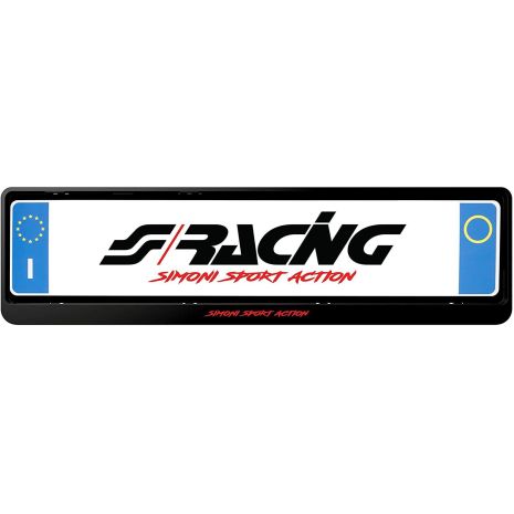 ΠΛΑΙΣΙΟ ΠΙΝΑΚΙΔΑΣ ΜΑΥΡΟ 53,5x14cm SIMONI RACING - 1 TEM Auto Moto Tyres 