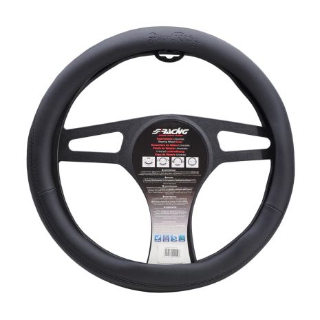 ΚΑΛΥΜΜΑ ΤΙΜΟΝΙΟΥ EASY BLACK ΜΑΥΡΟ ΜΕ LOGO SIMONI RACING OIKOΛΟΓΙΚΟ ΔΕΡΜΑ 37-39cm SIMONI RACING  - 1 τεμ. Auto Moto Tyres 