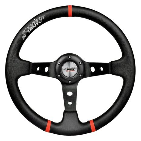 ΤΙΜΟΝΙ GRAVEL ΤΡΙΑΚΤΙΝΟ 35 cm (ΜΑΥΡΟ/ΚΟΚΚΙΝΟΙ ΔΑΚΤΥΛΙΟΙ) Auto Moto Tyres 