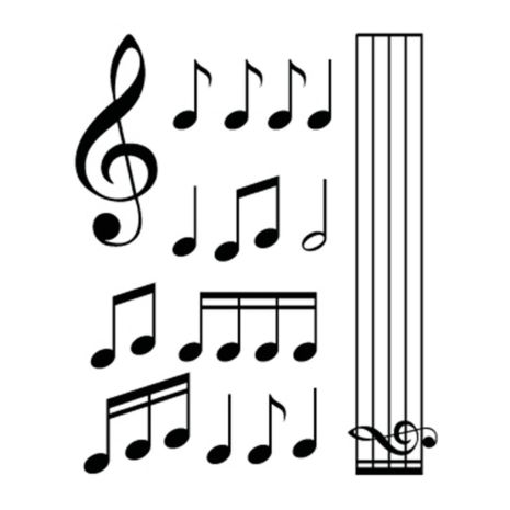 ΑΥΤΟΚΟΛΛΗΤΑ ΝΟΤΕΣ MUSIC (ΦΥΛΛΟ 12 Χ 10 cm) - 15 ΤΕΜ. Auto Moto Tyres 