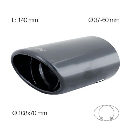ΜΠΟΥΚΑ TRX10N ΜΑΥΡΗ 140mm ΔΙΑΜΕΤΡΟΥ 37-60mm Auto Moto Tyres 