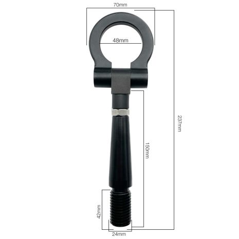 ΓΑΝΤΖΟΣ ΡΥΜΟΥΛΚΗΣΗΣ ΜΗΚΟΣ 237mm ΦΑΡΔΟΣ 70mm  ΣΠΕΙΡΩΜΑ 24mm ΣΕ ΜΑΥΡΟ ΧΡΩΜΑ 300gr SIMONI RACING  - 1 τεμ. Auto Moto Tyres 