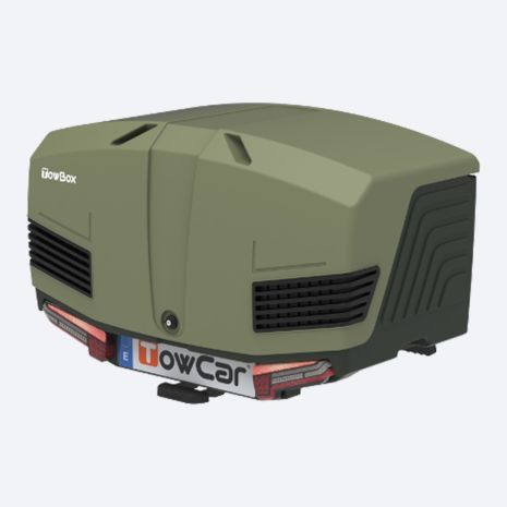 ΜΠΑΓΚΑΖΙΕΡΑ ΚΟΤΣΑΔΟΡΟΥ 400 LT TOWBOX V3 CAMPER GREEN (ΠΡΑΣΙΝΟ) ΜΕ LED ΦΑΝΑΡΙΑ Auto Moto Tyres 