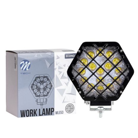 ΠΡΟΒΟΛΕΑΣ ΕΡΓΑΣΙΑΣ 12-30V 48W 16X3WSMD LED max1600lm ΕΞΑΓΩΝΟΣ 138x124x65mm SPOT ECONO M-TECH - 1 Τεμ. Auto Moto Tyres 
