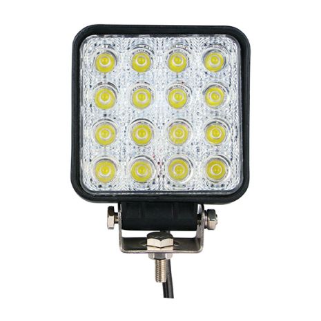 ΠΡΟΒΟΛΕΑΣ ΕΡΓΑΣΙΑΣ WORKING LAMPS FLOOD BEAM OSRAM LED 10-30V 48W 3600lm ΤΕΤΡΑΓΩΝΟΣ (110 x 110 x 72 mm) M-TECH -1 TEM Auto Moto Tyres 