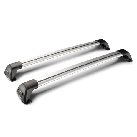 ΜΠΑΡΕΣ ΟΡΟΦΗΣ ΑΛΟΥΜΙΝΙΟΥ YAKIMA FLUSH BAR STANDARD 125cm ΜΕ ΚΛΕΙΔΙ - 2 TEM. Auto Moto Tyres 