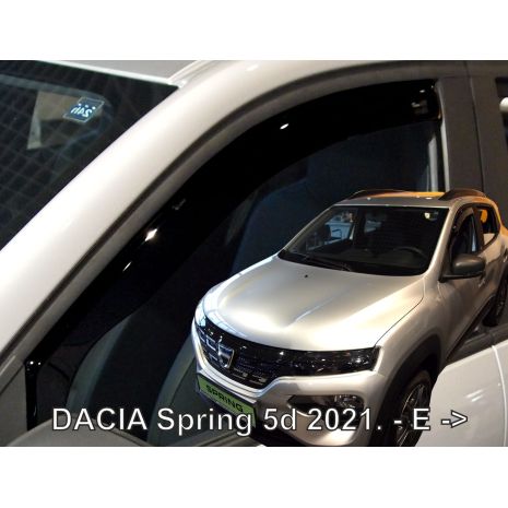 ΑΝΕΜΟΘΡΑΥΣΤΕΣ ΓΙΑ DACIA SPRING ELECTRIC 5D 2021  ΖΕΥΓΑΡΙ ΑΠΟ ΕΥΚΑΜΠΤΟ ΦΙΜΕ ΠΛΑΣΤΙΚΟ HEKO - 2 ΤΕΜ. Auto Moto Tyres 