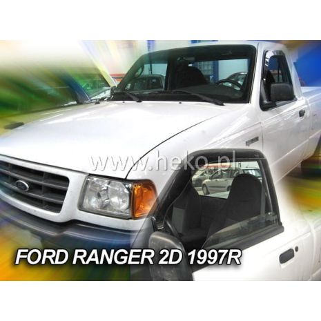 ΑΝΕΜΟΘΡΑΥΣΤΕΣ ΓΙΑ FORD RANGER PICK UP I 2D 1987-1997 / MAZDA B2500 PICKUP 1994-1997  ΖΕΥΓΑΡΙ ΑΠΟ ΕΥΚΑΜΠΤΟ ΦΙΜΕ ΠΛΑΣΤΙΚΟ HEKO - 2 ΤΕΜ. Auto Moto Tyres 
