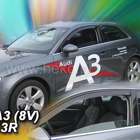ΑΝΕΜΟΘΡΑΥΣΤΕΣ ΓΙΑ AUDI A3 / 8V SPORTBACK 3D 2013-2019 ΖΕΥΓΑΡΙ ΑΠΟ ΕΥΚΑΜΠΤΟ ΦΙΜΕ ΠΛΑΣΤΙΚΟ HEKO - 2 ΤΕΜ. Auto Moto Tyres 