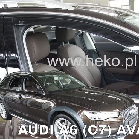 ΑΝΕΜΟΘΡΑΥΣΤΕΣ ΓΙΑ AUDI A6 / C7 4D/5D SEDAN 2011-2018 ΖΕΥΓΑΡΙ ΑΠΟ ΕΥΚΑΜΠΤΟ ΦΙΜΕ ΠΛΑΣΤΙΚΟ HEKO - 2 ΤΕΜ. Auto Moto Tyres 