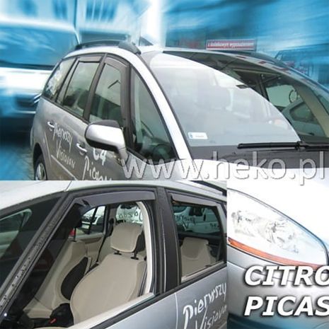ΑΝΕΜΟΘΡΑΥΣΤΕΣ ΓΙΑ CITROEN C4 PICASSO MK1 5D 2006-2013 ΖΕΥΓΑΡΙ ΑΠΟ ΕΥΚΑΜΠΤΟ ΦΙΜΕ ΠΛΑΣΤΙΚΟ HEKO - 2 ΤΕΜ. Auto Moto Tyres 