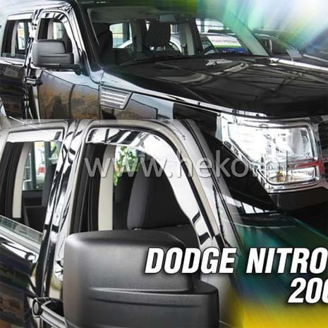 ΑΝΕΜΟΘΡΑΥΣΤΕΣ ΓΙΑ DODGE NITRO 5D 2007-2011 ΖΕΥΓΑΡΙ ΑΠΟ ΕΥΚΑΜΠΤΟ ΦΙΜΕ ΠΛΑΣΤΙΚΟ HEKO - 2 ΤΕΜ. Auto Moto Tyres 
