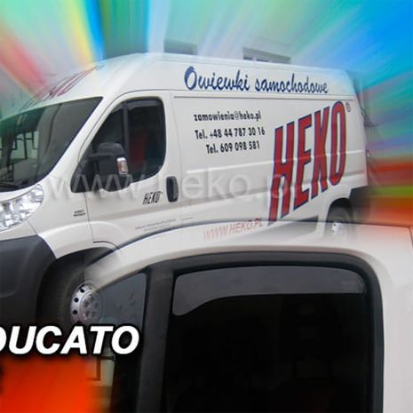 ΑΝΕΜΟΘΡΑΥΣΤΕΣ ΓΙΑ FIAT DUCATO 2006-2020 / CITROEN JUMPER 3 ΚΟΝΤΟΣ ΖΕΥΓΑΡΙ ΑΠΟ ΕΥΚΑΜΠΤΟ ΦΙΜΕ ΠΛΑΣΤΙΚΟ HEKO - 2 ΤΕΜ. Auto Moto Tyres 