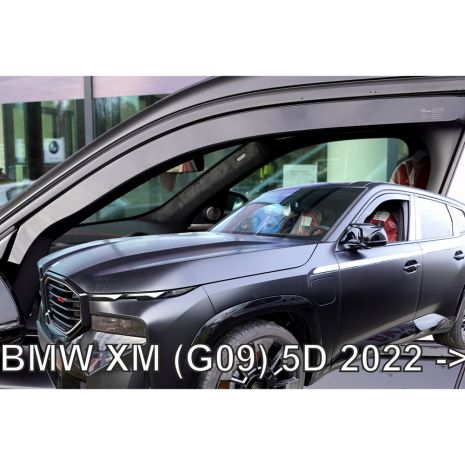 ΑΝΕΜΟΘΡΑΥΣΤΕΣ ΓΙΑ BMW XM G09 5D 2022+ ΖΕΥΓΑΡΙ ΑΠΟ ΕΥΚΑΜΠΤΟ ΦΙΜΕ ΠΛΑΣΤΙΚΟ HEKO - 2 ΤΕΜ. Auto Moto Tyres 