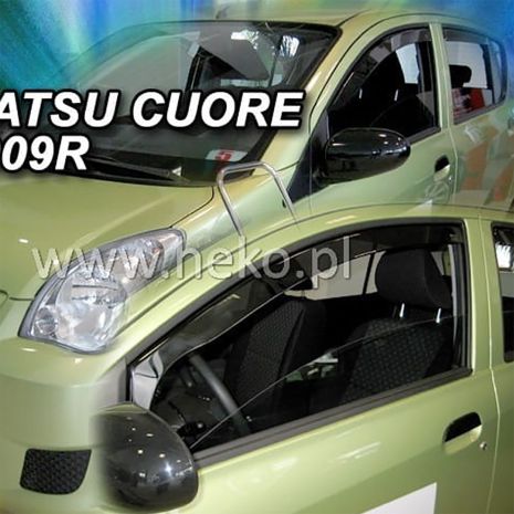 ΑΝΕΜΟΘΡΑΥΣΤΕΣ ΓΙΑ DAIHATSU CUORE 7 5D 2007-2018 ΖΕΥΓΑΡΙ ΑΠΟ ΕΥΚΑΜΠΤΟ ΦΙΜΕ ΠΛΑΣΤΙΚΟ HEKO - 2 ΤΕΜ. Auto Moto Tyres 
