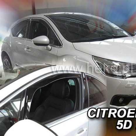 ΑΝΕΜΟΘΡΑΥΣΤΕΣ ΓΙΑ CITROEN DS4 5D 2011-2018 ΖΕΥΓΑΡΙ ΑΠΟ ΕΥΚΑΜΠΤΟ ΦΙΜΕ ΠΛΑΣΤΙΚΟ HEKO - 2 ΤΕΜ. Auto Moto Tyres 
