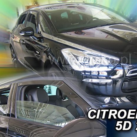 ΑΝΕΜΟΘΡΑΥΣΤΕΣ ΓΙΑ CITROEN DS5 5D 2012-2018 ΖΕΥΓΑΡΙ ΑΠΟ ΕΥΚΑΜΠΤΟ ΦΙΜΕ ΠΛΑΣΤΙΚΟ HEKO - 2 ΤΕΜ. Auto Moto Tyres 